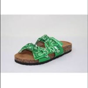 Green Bandana Sandal